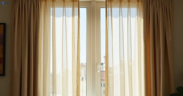 Dusty and dull curtains in cottles-bridge-vic before steam cleaning